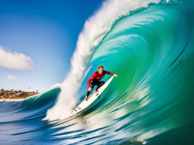 Surfing Down Under Waves in Australia